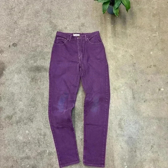 Vintage Guess  Purple Jeans Size 31 - Picture 1 of 5